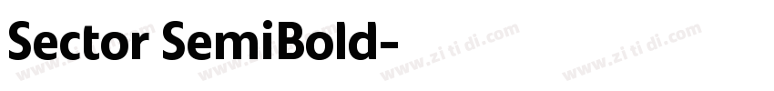 Sector SemiBold字体转换
